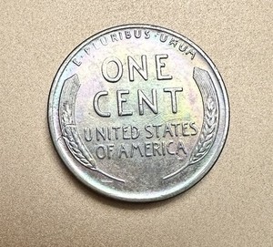 Super Choice 1943 Lincoln Wheat Steel Cent,1c, Colorfully Toned True Gem+++
