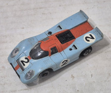 Vintage Aurora AFX Porsche 917 Gulf Blue Orange 2 Slot Car Untested AS IS