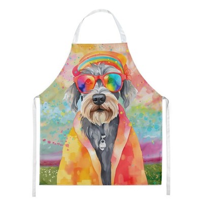 Schnauzer Hippie Dawg Apron Cooking Kitchen Server Baking Crafts Gardening for