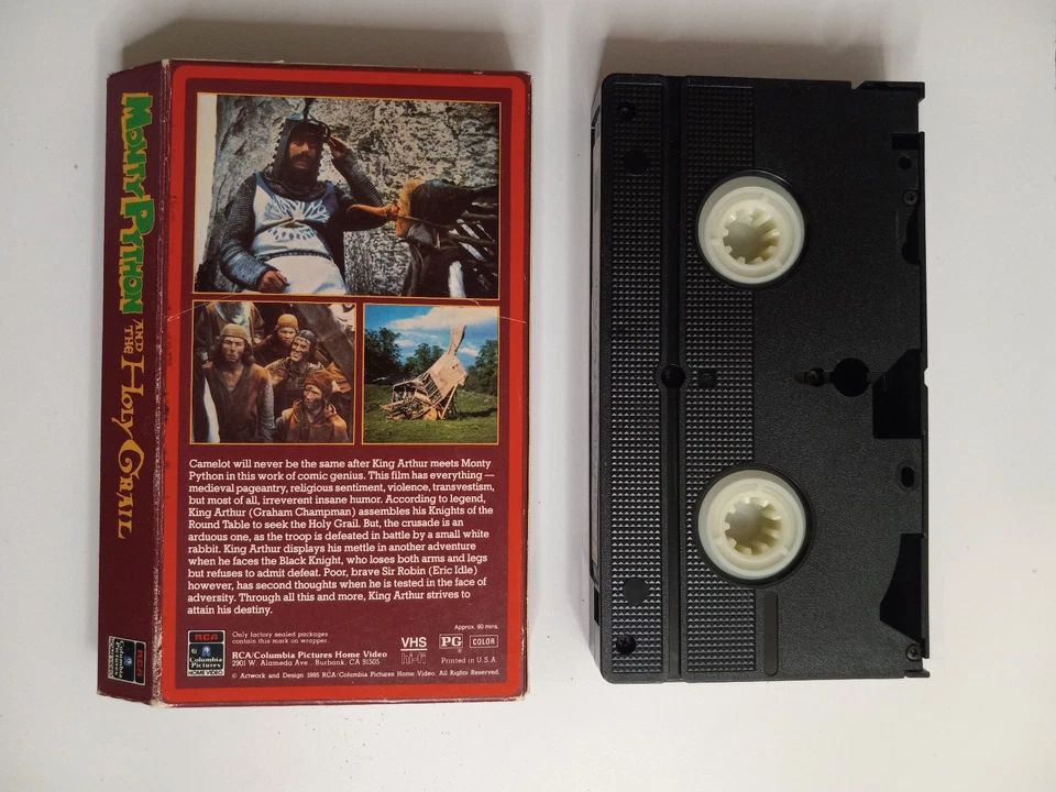 Monty Python & The Holy Grail - 1st Edition 1985 VHS Cult Classic Columbia RARE - Image 2 of 2