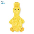 Best Pet Supplies Interactive Squeaky Dog Chew Large, Crinkle Duck (Yellow)