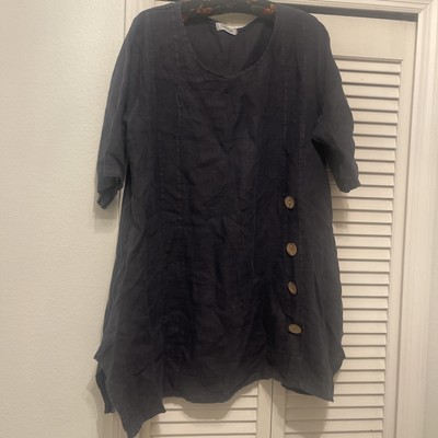 C Valentyne Made In Italy Linen Blouse Short Sleeve | eBay C Valentyne Made In Italy Linen Blouse Short Sleeve | eBay