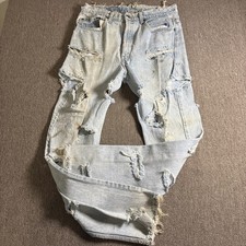 Levi  s Vintage 80s Jeans Thrashed 30x30 Made In USA Blue AWESOME 