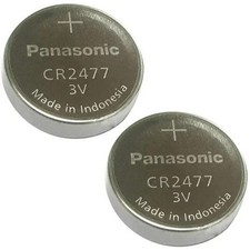 Two (2) PANASONIC  BULK CR 2477 3V LITHIUM COIN CELL BATTERY EXP 2035**