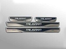 Pour Renault Talisman Chrome / Carbone Porte Seuil Rayures Garde Acier