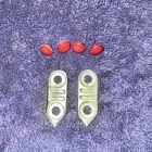 Tonka Fire Truck Rear Tail Lights w/Bezels Original Parts 1956,1957,1958,1959,#6