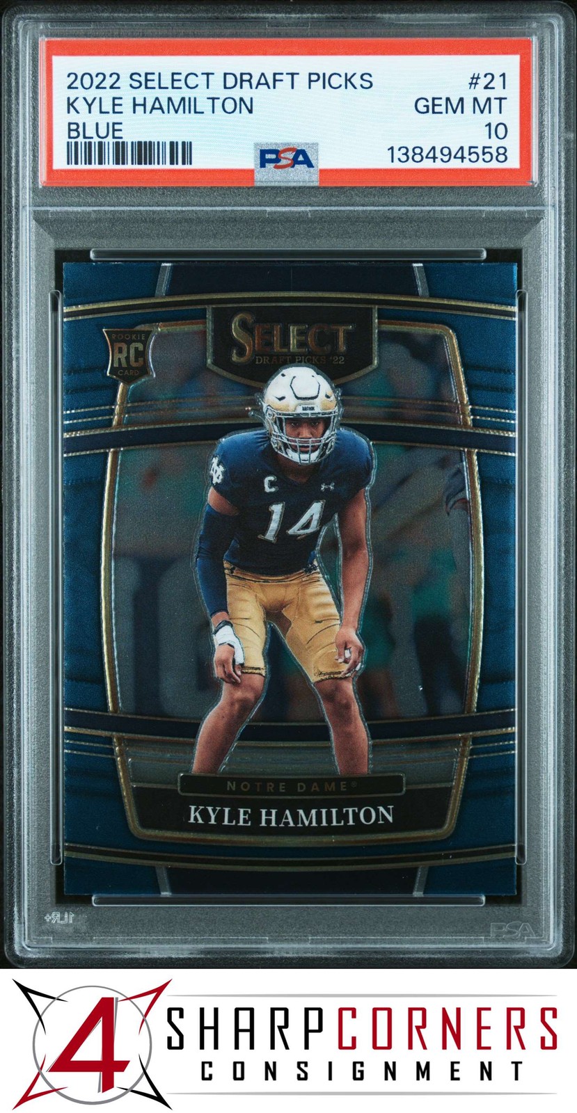 Kyle Hamilton Panini Select Draft Picks #21 Blue