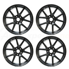 Set Of 4 New 18 Charcoal Replacement Wheels Rims For Tesla Model 3 2017-2023 Set Of 4 New 18 Charcoal Replacement Wheels Rims For Tesla Model 3 2017-2023