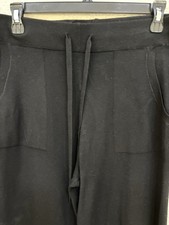 Splendid Wide Leg Crop Pants Women s Lyocell Drawstring Black Pick Size