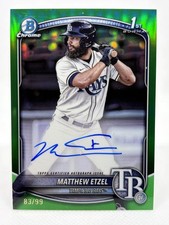 2025 Bowman Chrome #CPA-ME Matthew Etzel Auto Green Refractor /99 1st