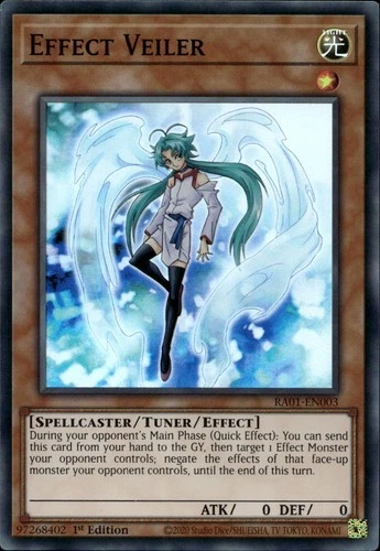 Effect Veiler 1st Ed Super Rare RA01-EN003  Yu-Gi-Oh!