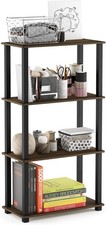 Furinno Turn-N-Tube Storage Shelves 4-Tier Book Shelf Corner Shelf Toolless