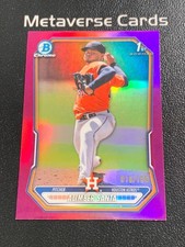 2026 Bowman Chrome Prospects 1st Alimber Santa Fuchsia Refractor 16/199