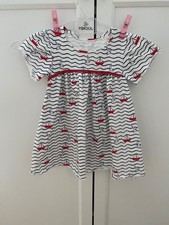 Süßes Babykleidchen, Gr. 68-74, Jersey, Ges...