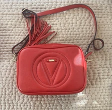 Authentic Mario Valentino Red Crossbody Purse