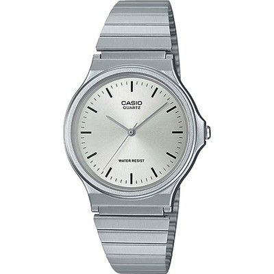 CASIO Men's Vintage Series Silver Quartz Analog Watch (MQ24D-7E)