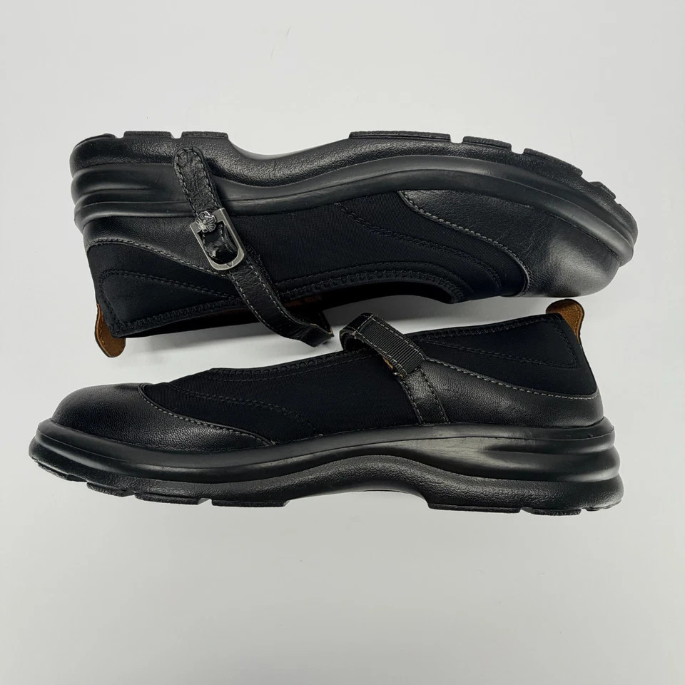 Dr Comfort Flute Mary Janes 9N Black Lycra Leather Adjustable Diabetic Casual - Image 4 of 4