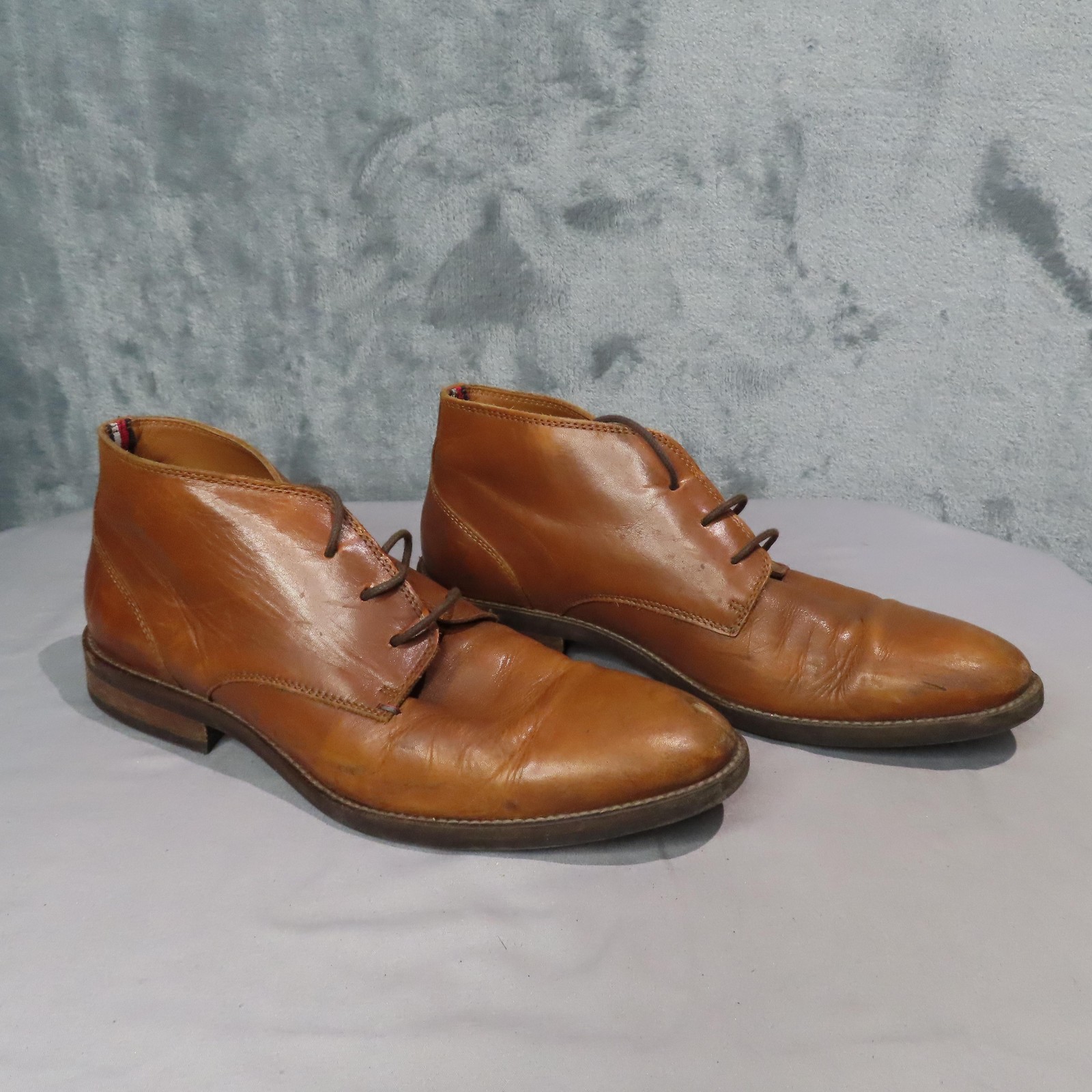 Tommy Hilfiger Boots Mens Size 8 Brown Leather Ankle Chukka Essential FMOFMO0721 image 2