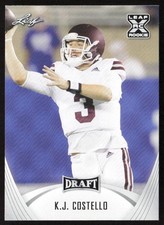 2021 Leaf Draft K.J. Costello #12 Rookie Mississippi St.