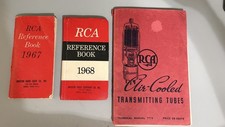 RCA TUBE REFERENCE BOOKS 1967,1968. AND 1938 ...