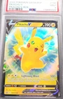 POKEMON CARD PIKACHU V 198 BLACK STAR PROMO #198 GRADED PSA 9 MINT 198 #198