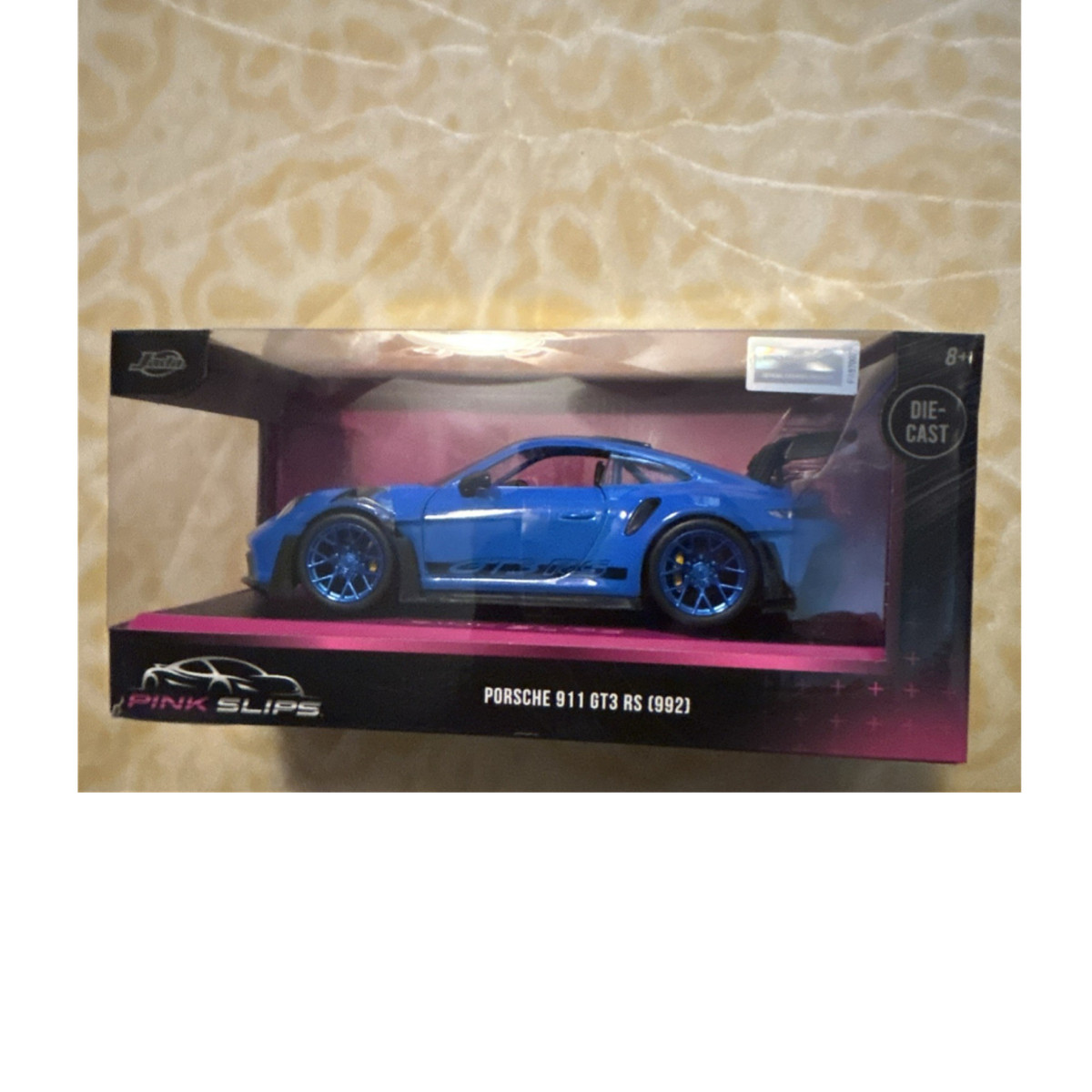 Jada Toys Pink Slips Porsche 911 GT3 RS (992) Blue Diecast Car