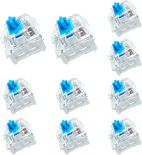 10 PCS Mechanical Keyboard Switches, MX Clicky Blue for Gaming