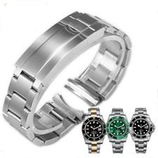 20mm brushed 316L Stainless steel bracelet watch strap,adjust glidelock clasp