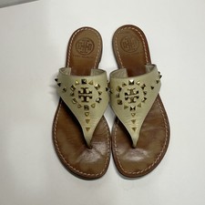 Tory Burch Studded Logo Thong Sandals Flats Flip Flops Women s US Size 7