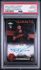 2024 TOPPS CHROME ROOKIE AUTOGRAPHS #RATF TYLER FITZGERALD PSA 10! GEM MINT RC 