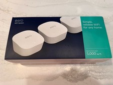 eero WiFi System Mesh Router 3-Pack AC1200 Dual-Band White J010001-New in box