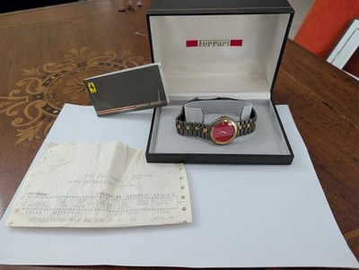 Cartier Ferrari Formula Uhr 18K Gold & Titan 34mm | FULL SET + Kaufbeleg! TOP