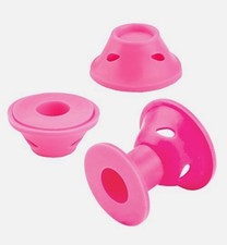 80 Pcs Pink Magic Heatless Silicone Hair Curlers 40pcs Large 40pcs Small Curler