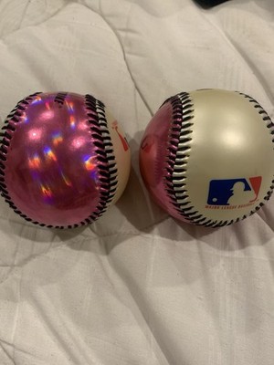 Pink Hollographic Franklin Soft Strike MLB Baseballs Hollow Rubber