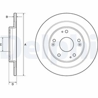 2X Delphi Bremsscheibe BG4773C FüR FK Civic IX Honda Tourer Vtec FK1 Dtec FK3