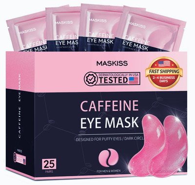 Parches Ojos Cafeína 25 Pares Anti Ojeras Bolsas Arrugas Hidratante