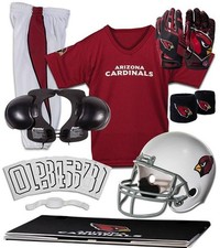 Arizona Cardinals Kids NFL 11pc Deluxe Football Uniform Set, Medium