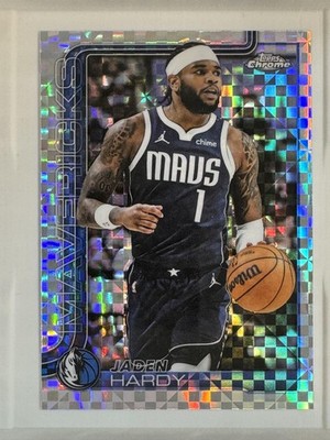 2025-26 Topps Chrome X-Fractor #60 Jaden Hardy Dallas Mavericks