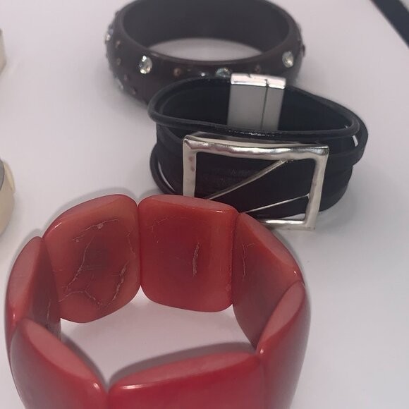 5ct Assorted Bangle Stretch Bracelet Bundle - image 2