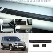 For Land Rover Defender 2020-2024 TPE Black Dash Storage Box Tray Anti-Skid Pad