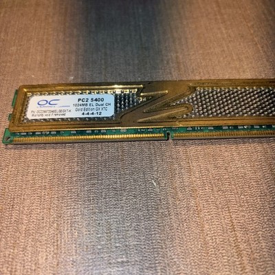 OCZ 2GB (2*1GB) DDR2 800MHz Memory/PC2-5400/Gold Series/CL4/1.8V
