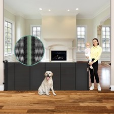 Reinforced 120 Inch 33" Tall x 120" Wide  With Bar  , Black