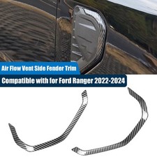 For Ford Ranger 2023-2024 Carbon Fiber Side Fender Vent Grille Cover Trim Strip