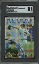 1997 BOWMAN'S BEST WOOD MI3 MADDUX SMOLTZ BENSON MIRROR ATOMIC REFRACTOR SGC 8