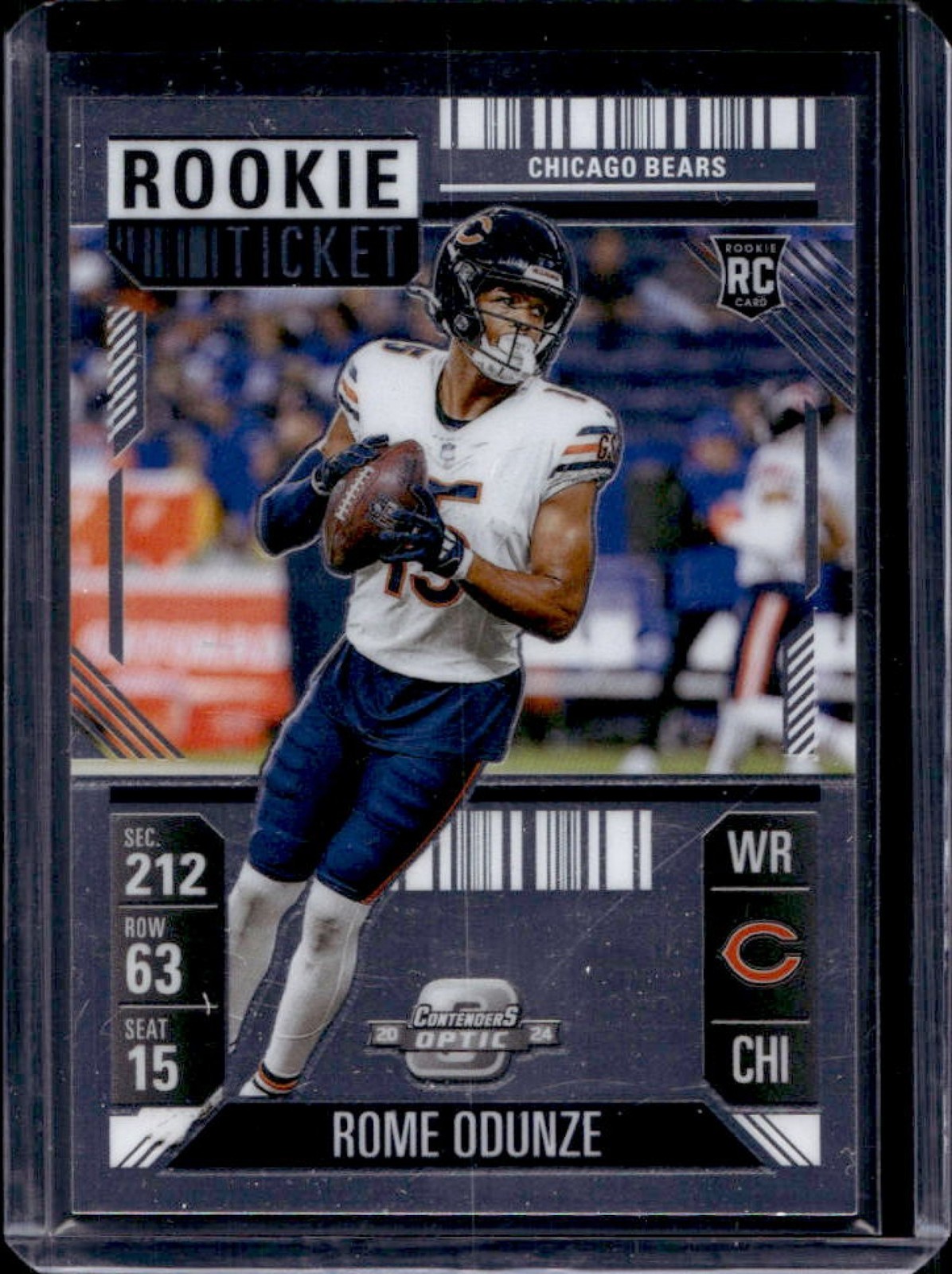 2024 Contenders Optic Rome Odunze Rookie Ticket RC Rookie #94 Bears