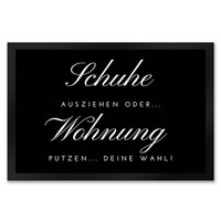 Schuhe Ausziehen FußMatte XXL In 50X75 Cm Mit Spruch Oder Wohnung Putzen