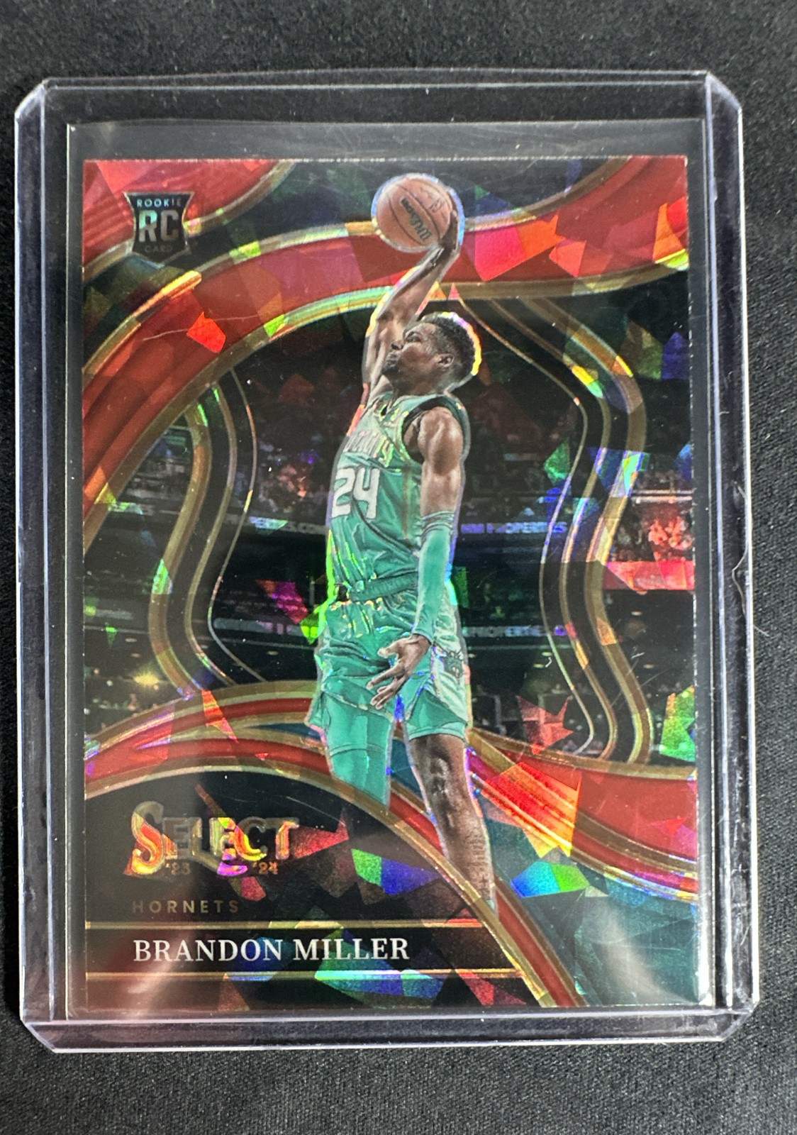 2023-24 Panini Select - Courtside Brandon Miller #286 Red Cracked Ice Prizm (RC)