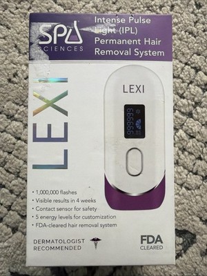 SPA Sciences LEXI IPL Intense Pulse Light Hair Removal System 1 Million Flashes