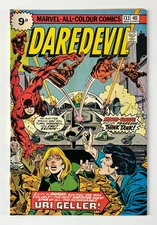 Daredevil #133 VF, Key Issue, 1st Mind Wave, UK Variant, Marvel Comics 1976