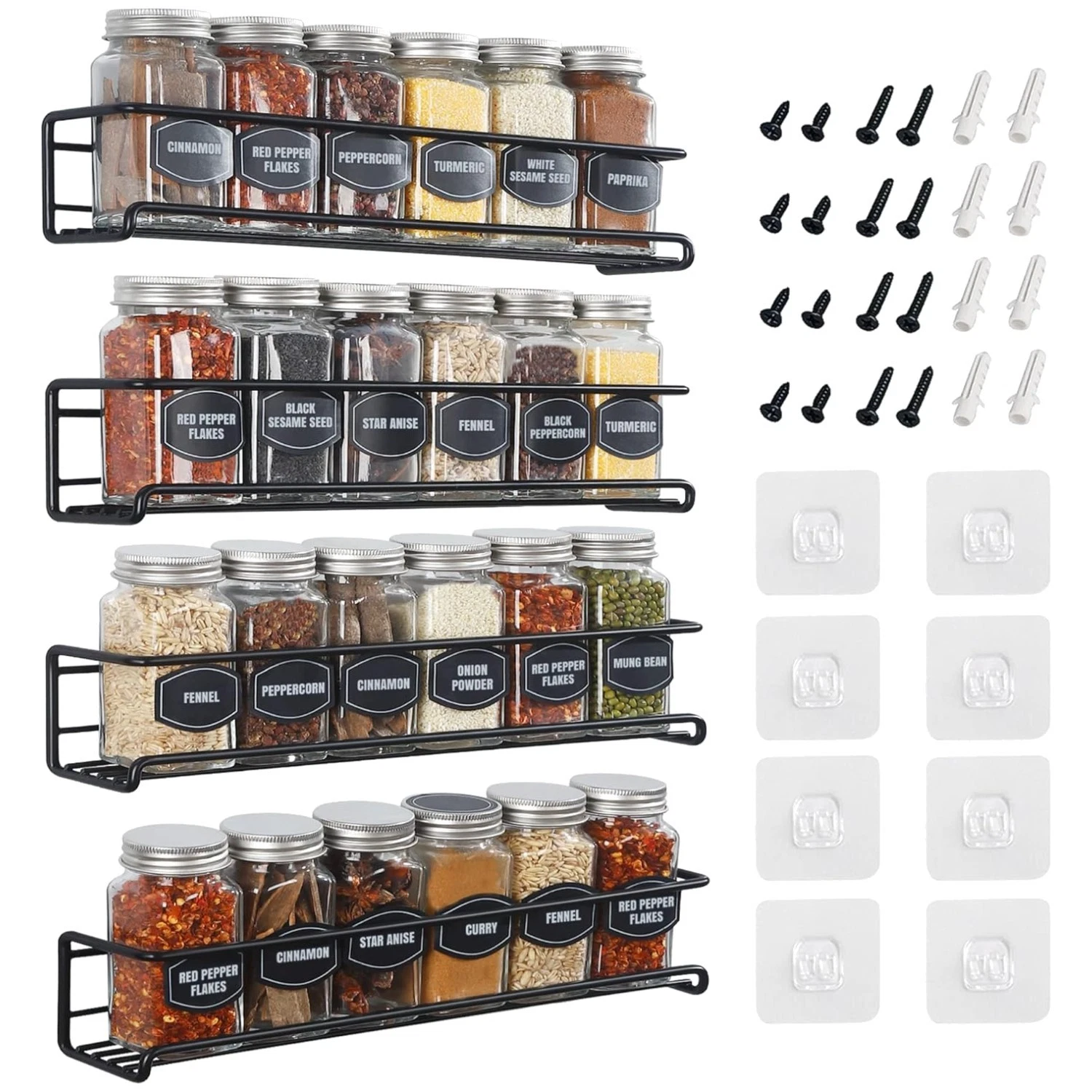 4 Tier Wall Mounted Spice Rack Organizer
Opens in a new window or tab
